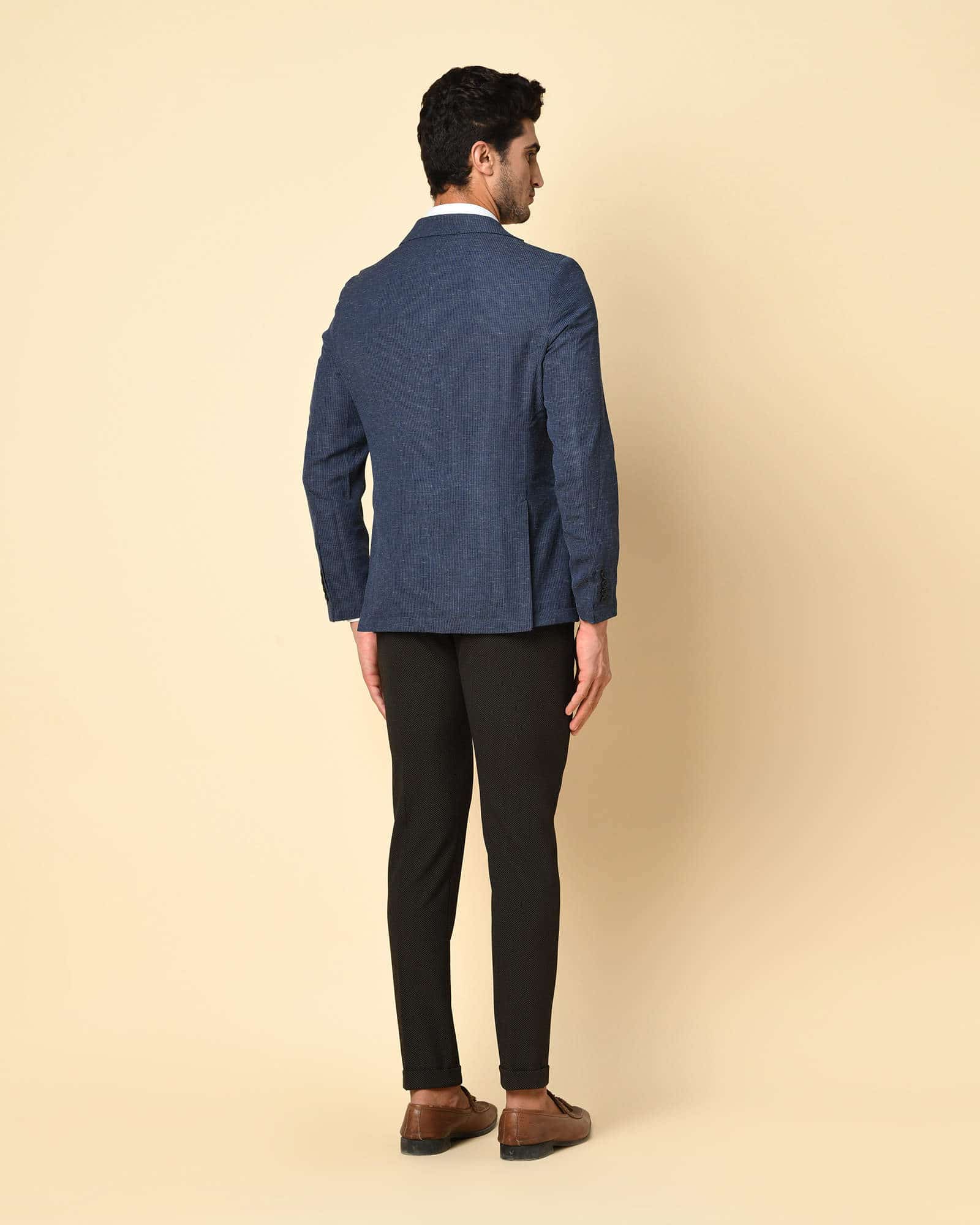 BLACKBERRYS Lightweight Formal Aer Slim Fit Jacket - 46 - (NL-ST-ZICO2 NAVY)