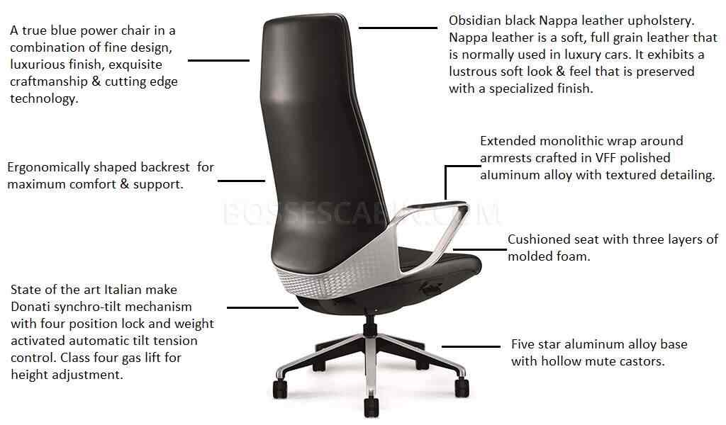 Nappa leather best sale office chair