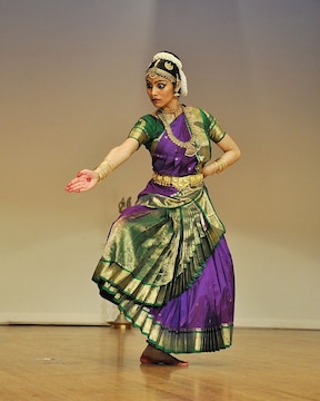 slim fit dress slacks Bharatanatyam Costume Red Green | Classical Dance Costume