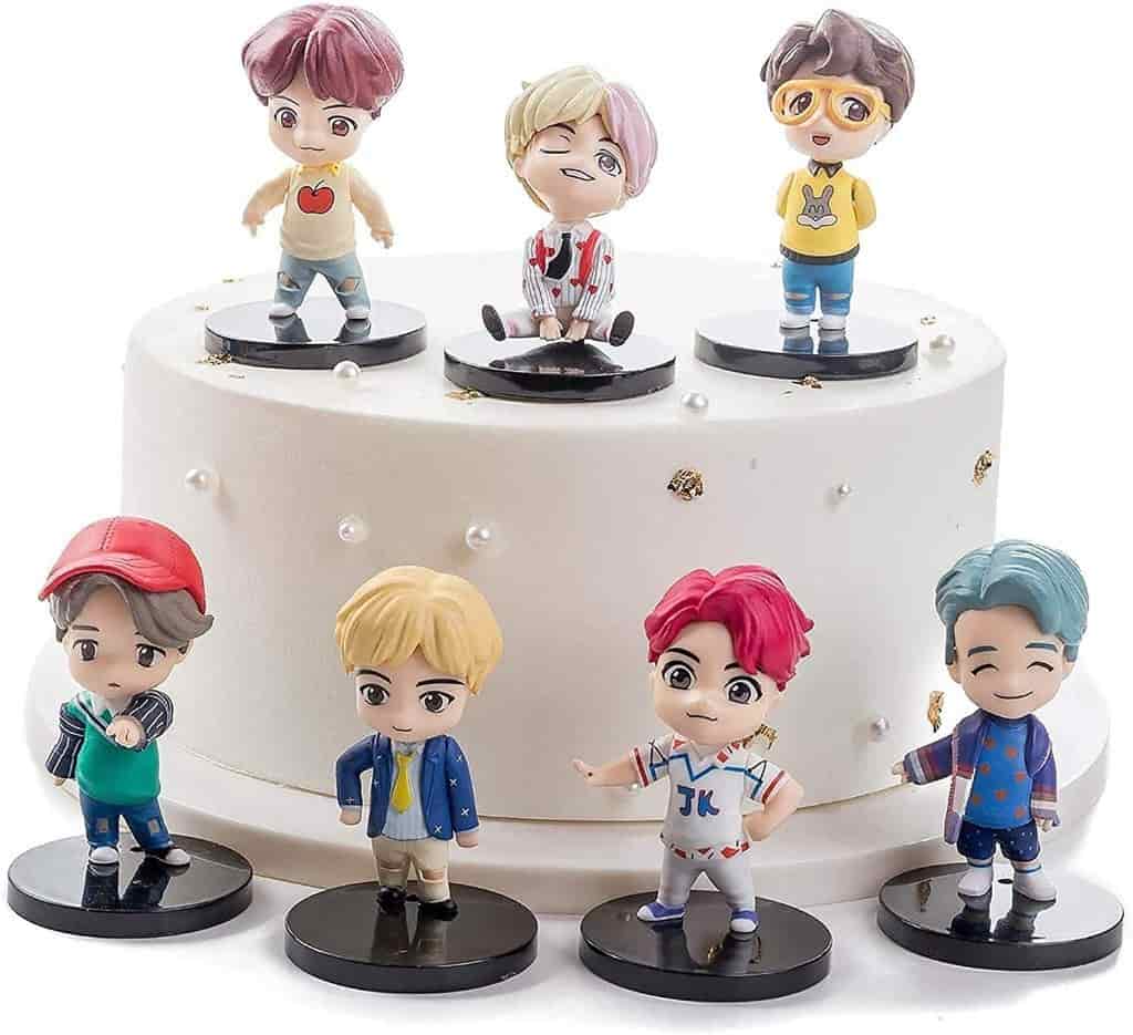 BTS Set of 7 Pcs | JHX | 7 Pcs BTS Collection Action Figure Toy
