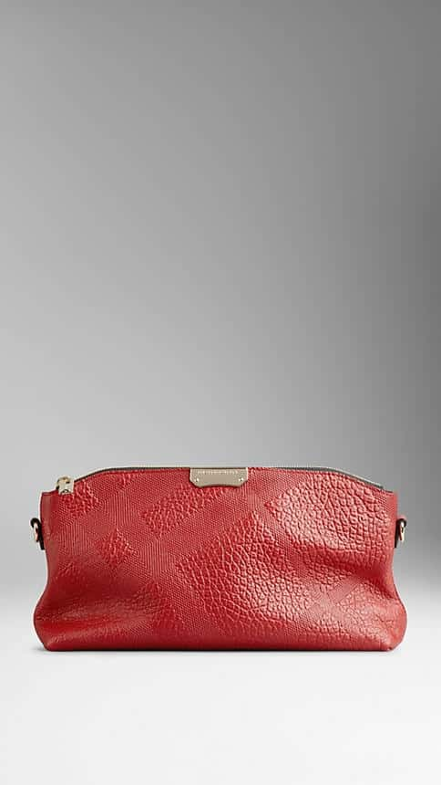 burberry red clutch