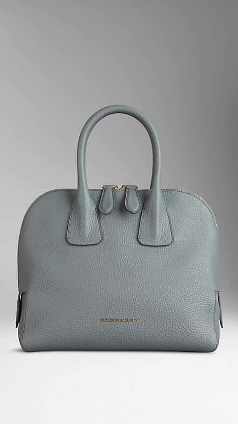 burberry small grainy leather tote bag