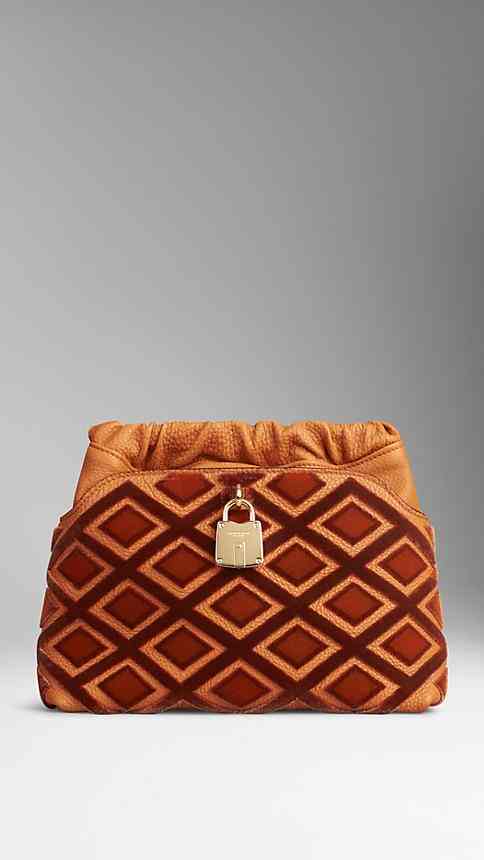 Orange burberry bag deals
