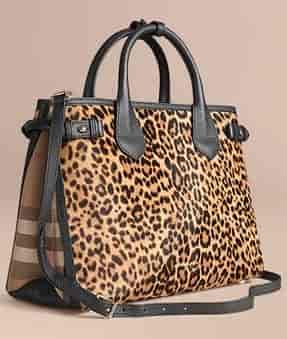 Burberry The Medium Banner In Animal Print Calfskin Camel Burberry The Medium Banner In Animal Print Calfskin Camel 39906881