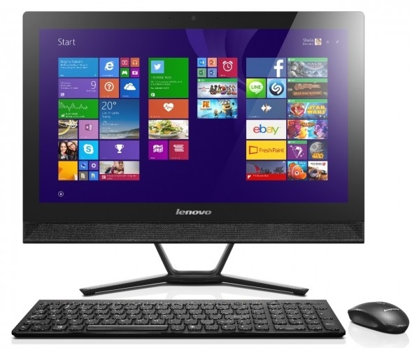 Lenovo C40-30 21.5-inch All-in-One Desktop (Core i3-5005U/4GB/1TB/DOS/Integrated Graphics), Black