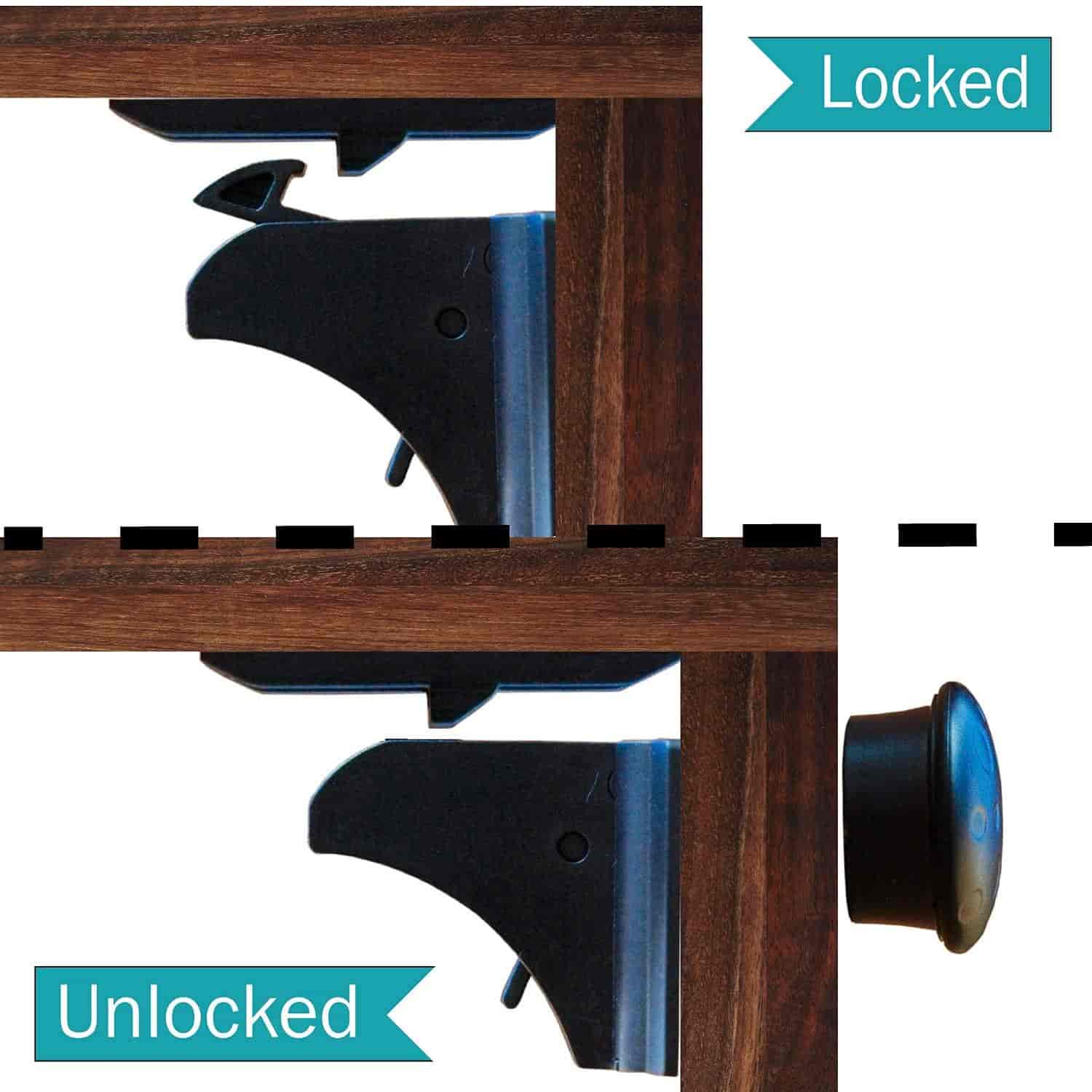 Buy Cabinet Lock Birch Safety Black Dark Wood Furniture No