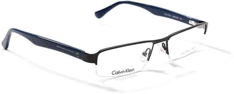 Calvin Klein CK5320A Men Half Rim Rectangle Frame (52 mm, Grey)