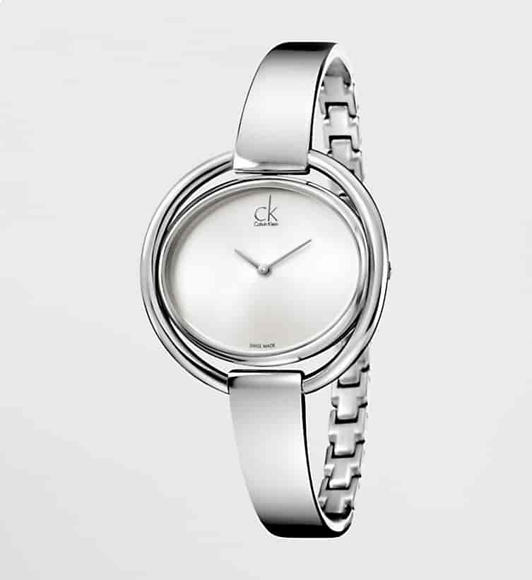 Calvin Klein Women OS Watch Silver/Silver [00K4F2N116SST]