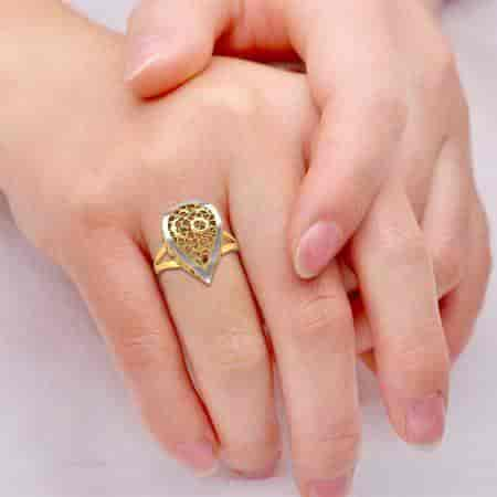 Buy CANDERE - A KALYAN JEWELLERS COMPANY BIS Hallmark 14K Yellow Gold SI IJ  Diamond Ring for Women at Amazon.in