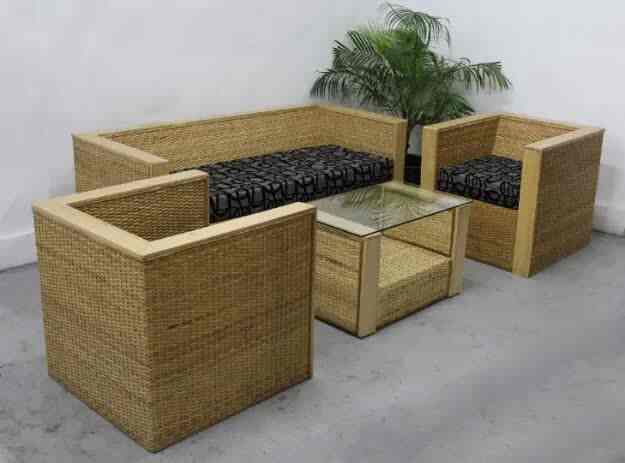 Cane sofa set online