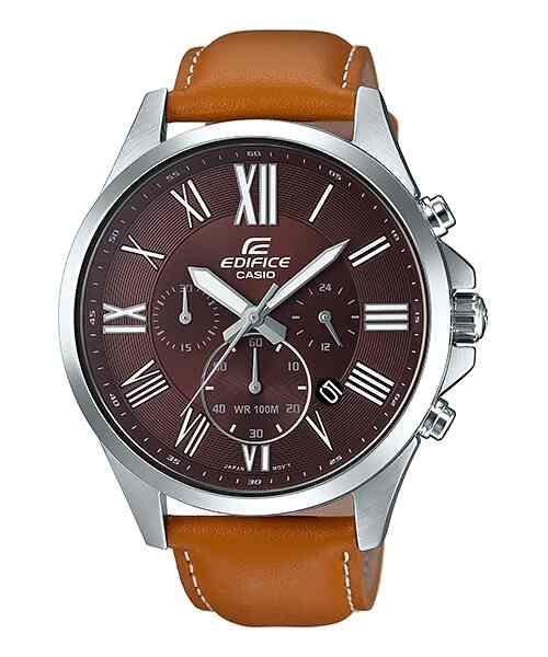 Edifice Brown Stainless Steel Mens Chronograph Watches in