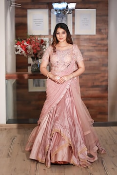 Saree Style Dress For Wedding Saree Gown In Mumbai Elegant, Stylish  Comfortable Justdial Verified