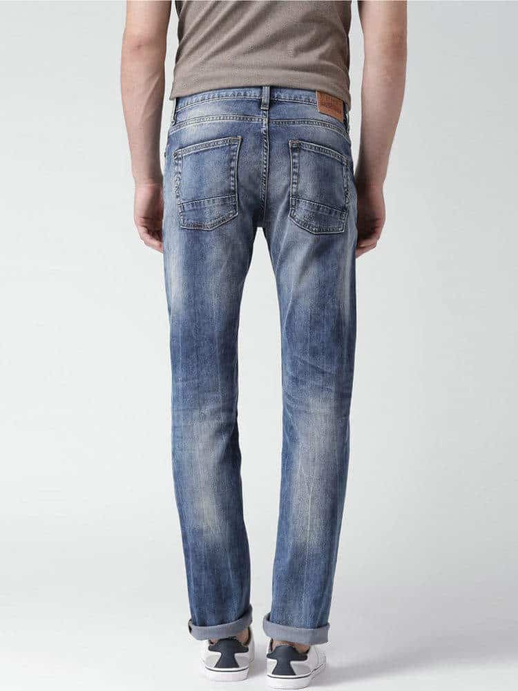 Celio Blue Straight Men's Jeans (Size: 32, DOVIN@DOUBLESTONE)