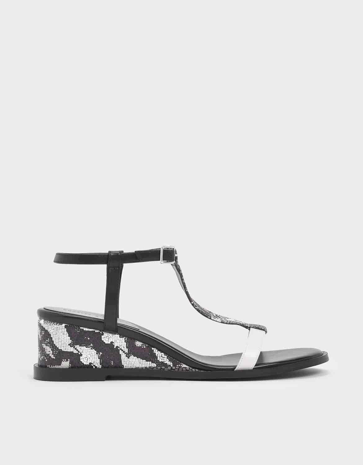 Charles Keith Red Womens Wedges Get Best Price from Manufacturers