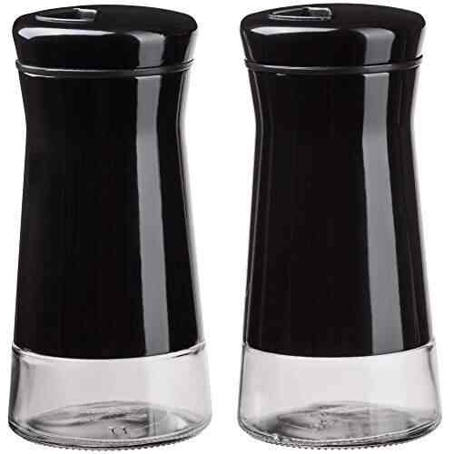 Buy Black Chefvantage Salt And Pepper Shakers Set With Adjustable Holes Black Features Price Reviews Online In India Justdial