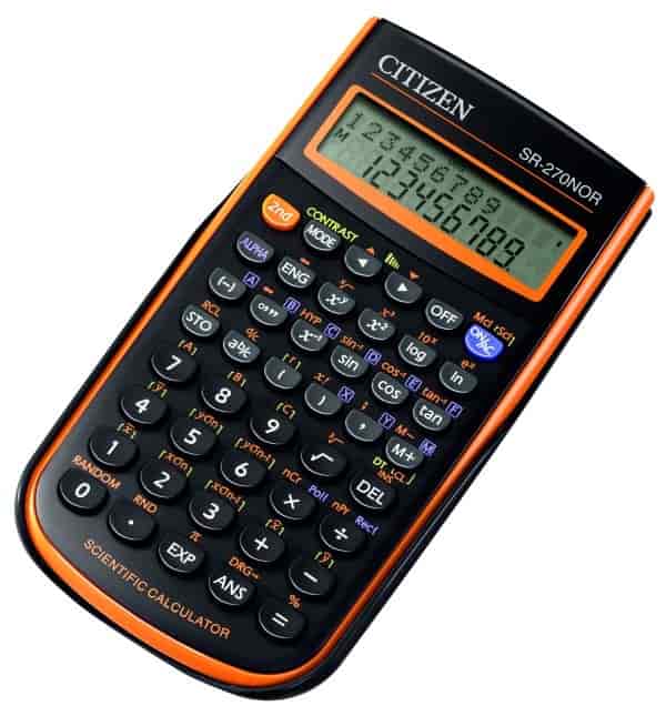 Citizen Scientific Digital Calculator Black Orange Get Best Price from Manufacturers Suppliers in India