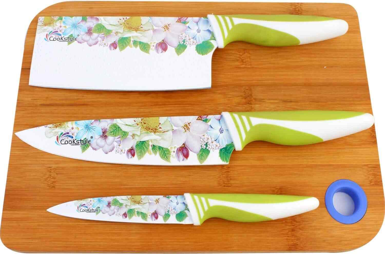 Buy Cookstyle 5pc Multipurpose Kitchen Chef Knife Set With Colorful Floral Prints Green Features Price Reviews Online In India Justdial Looking for new knives for your kitchen? cookstyle 5pc multipurpose kitchen chef knife set with colorful floral prints green