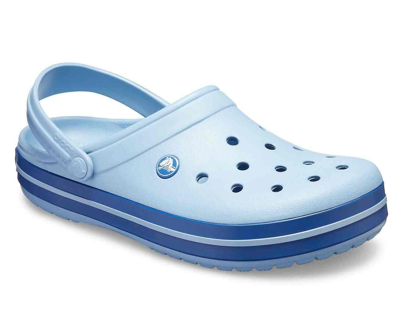 chambray blue crocs size 8
