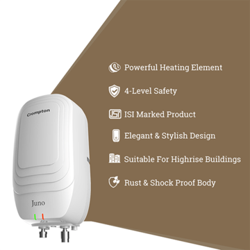 Crompton Juno Instant Geyser in Mumbai - Dealers, Manufacturers u0026 Suppliers  - Justdial