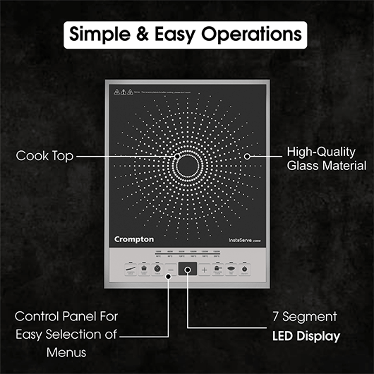 Crompton top induction cooker