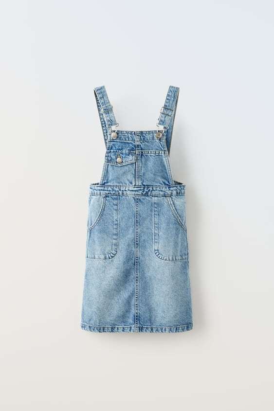 denim pinafore dress zara zara girls denim jean pinafore jumper dress size 4-5