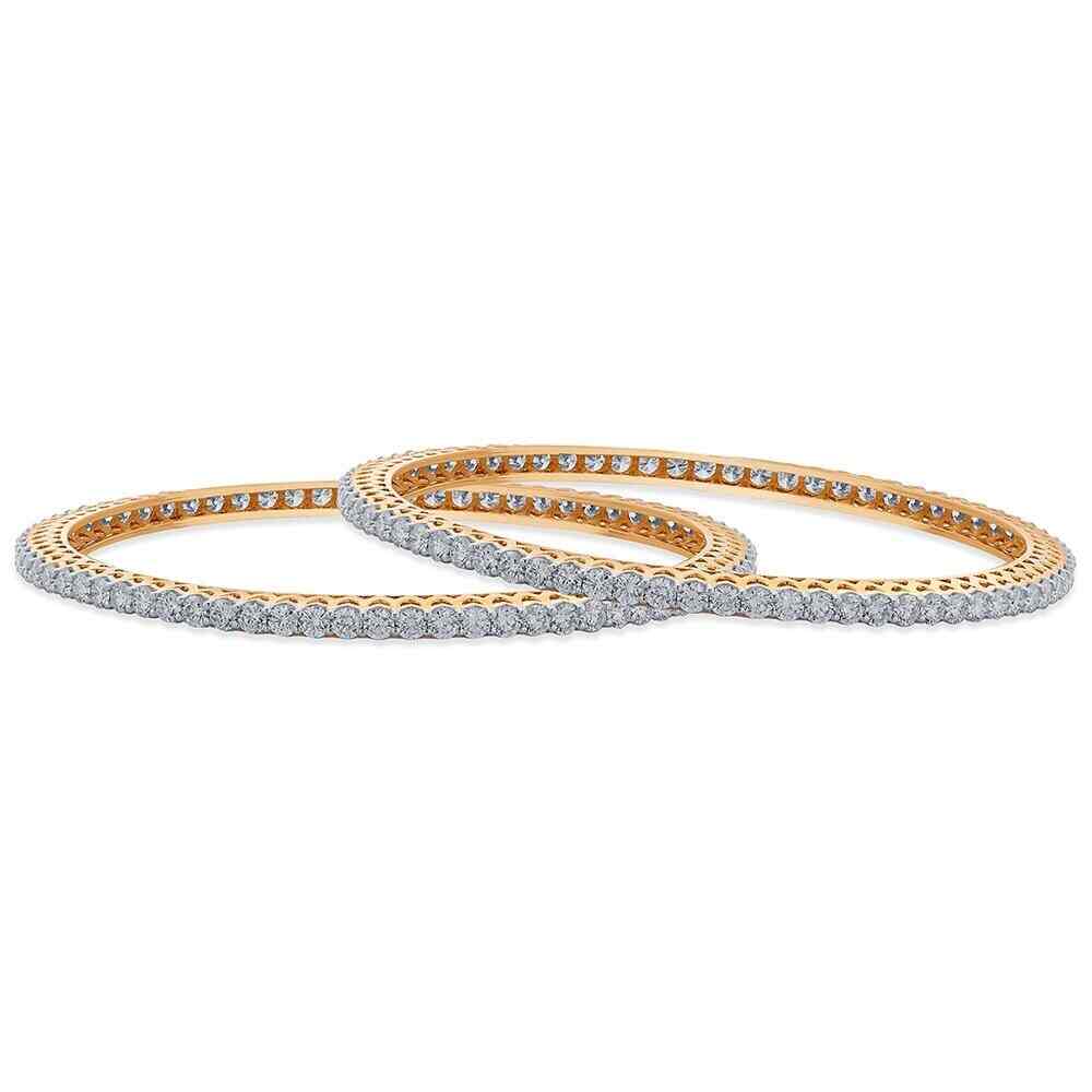 Single line diamond bangle on sale tanishq