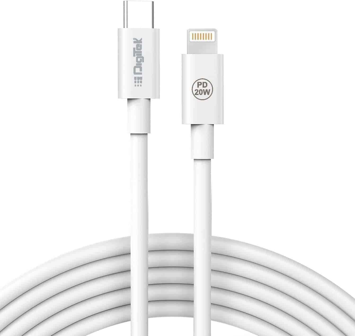 DigiTek DC 1M C2LTC PD 20Watts Cable (White)