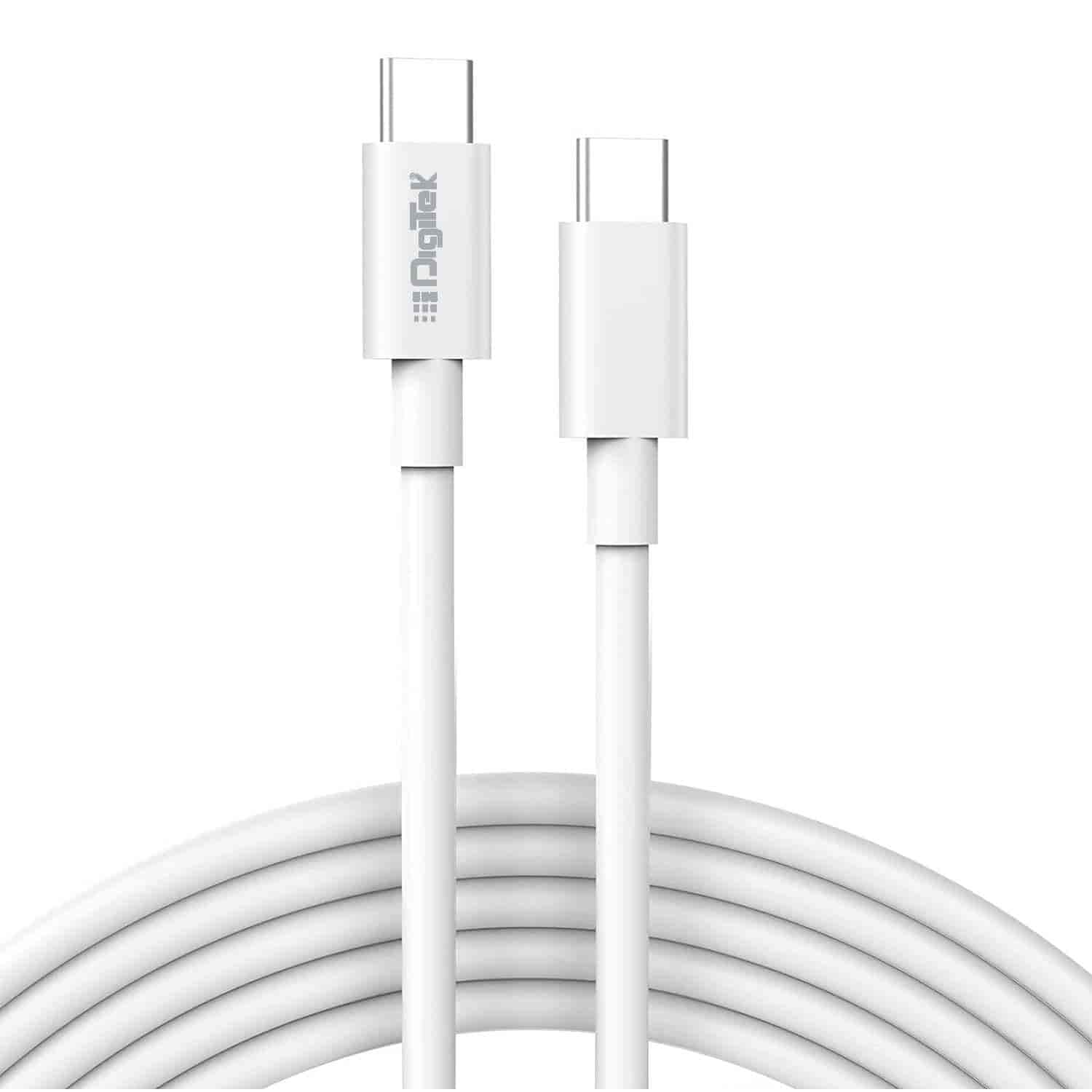 DigiTek DC 1M C2C 60Watts Cable C Type to C Type DC (White)