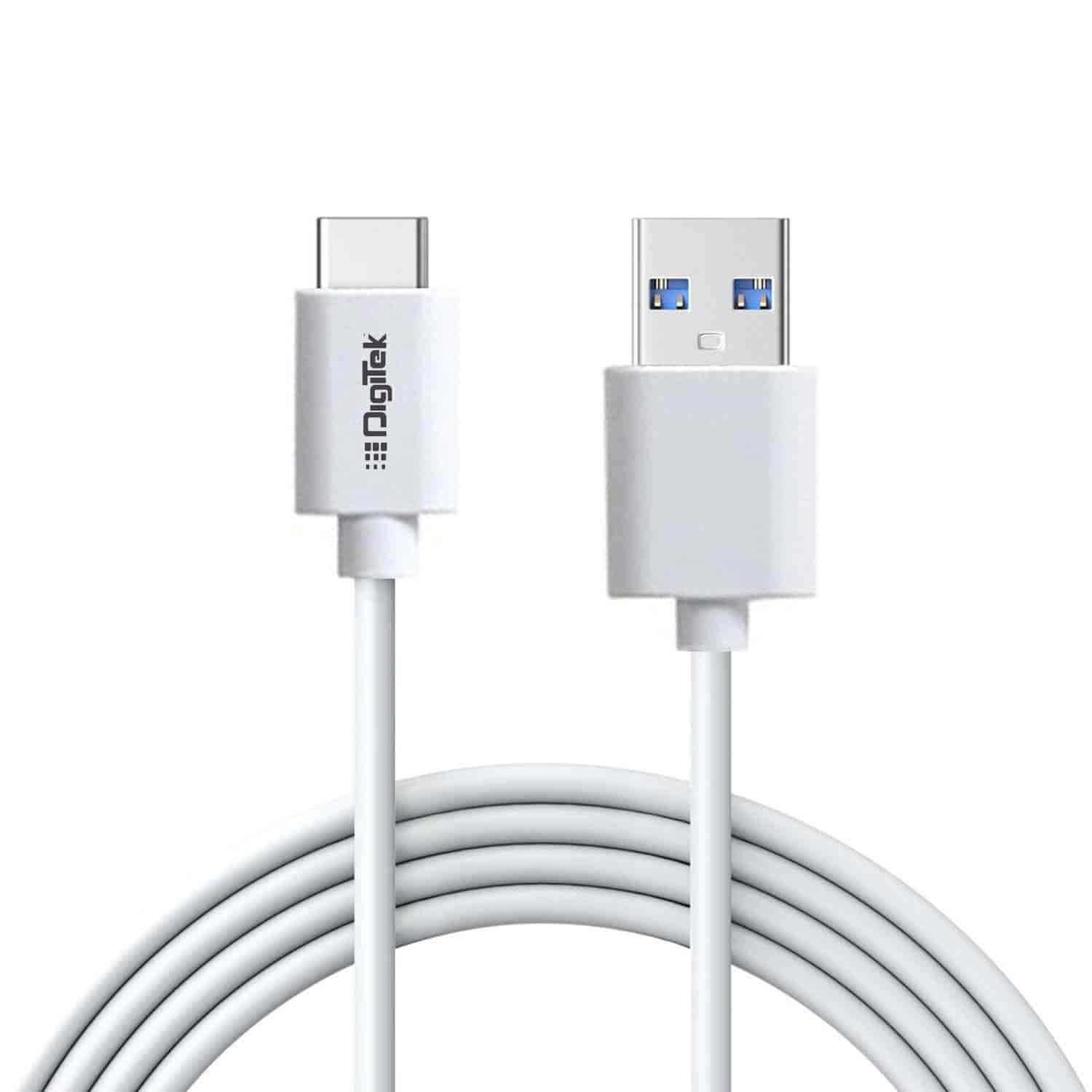 DigiTek DC1M C Data Cable with Type C Port (White)