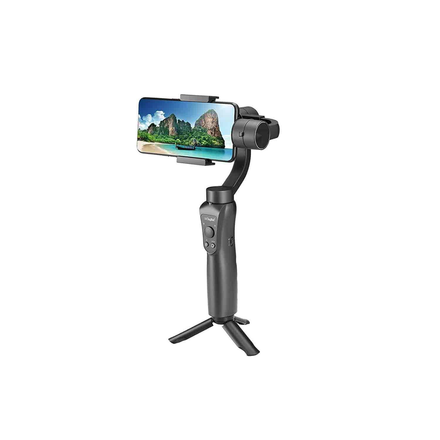 DigiTek 3-Axis Handheld Steady Gimbal PTZ Camera Mount (Black, DSG 005)