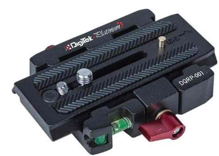 DigiTek Tripod Quick Release Plate with Safety Lock (DQRP 001, Black)