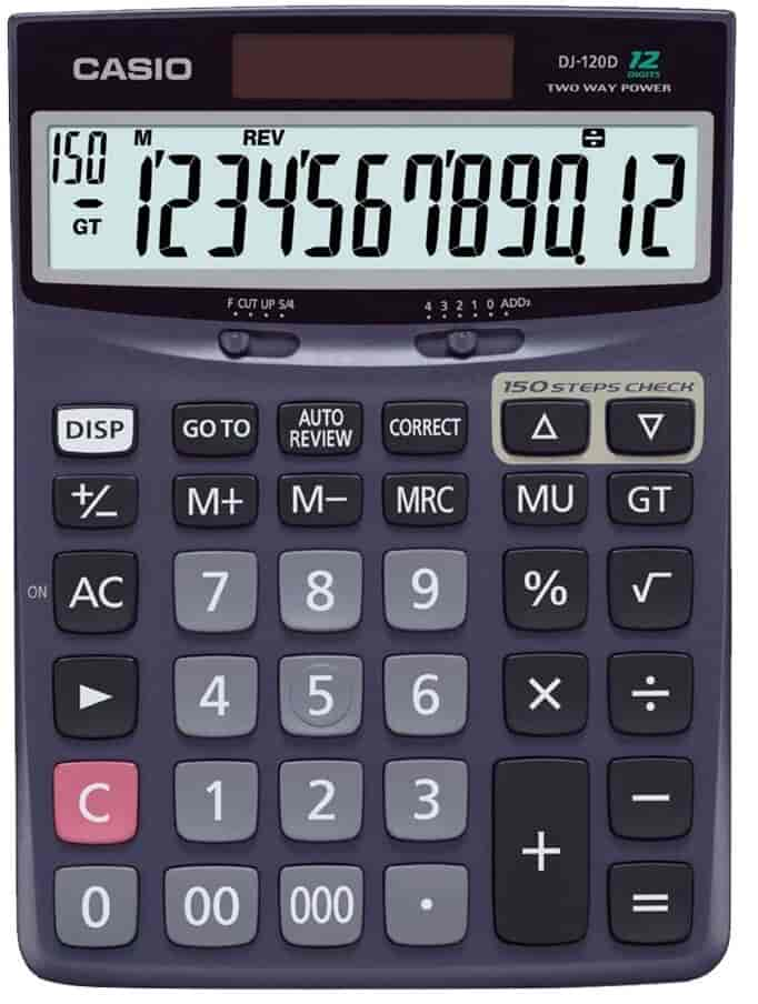 Casio calculator jj120d discount plus