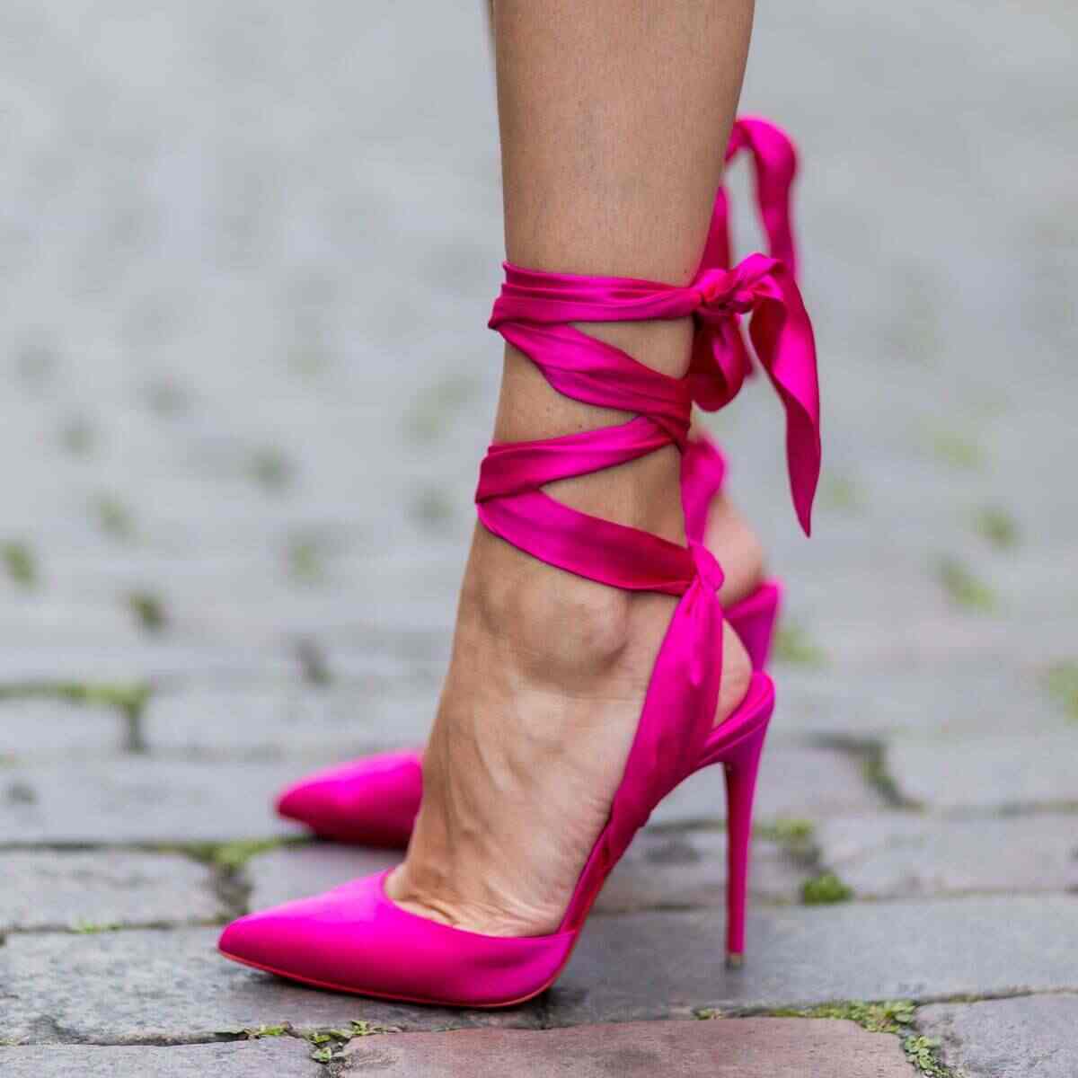 Pink slip on heels hotsell