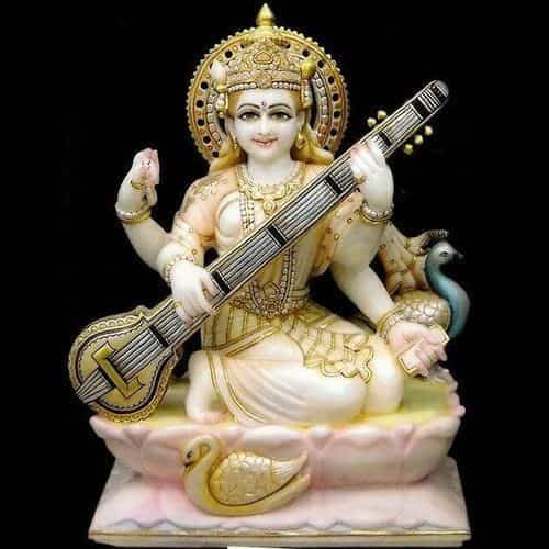 Maa Marble Saraswati Statue in Chandigarh - Exquisite, Elegant