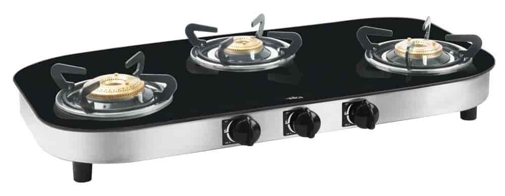 elica gas stove 773 ct vetro