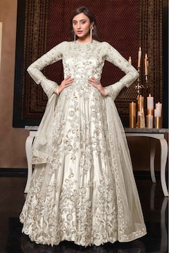 Embroidered Black Anarkali in Ahmedabad - Dealers, Manufacturers &  Suppliers -Justdial