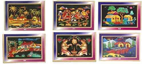 Buy Jai Ambey Store Emboss Painting Kit 38x50cm Red Green Blue