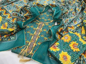Hand Embroidered Dress Material in Ambala - Dealers, Manufacturers &  Suppliers -Justdial