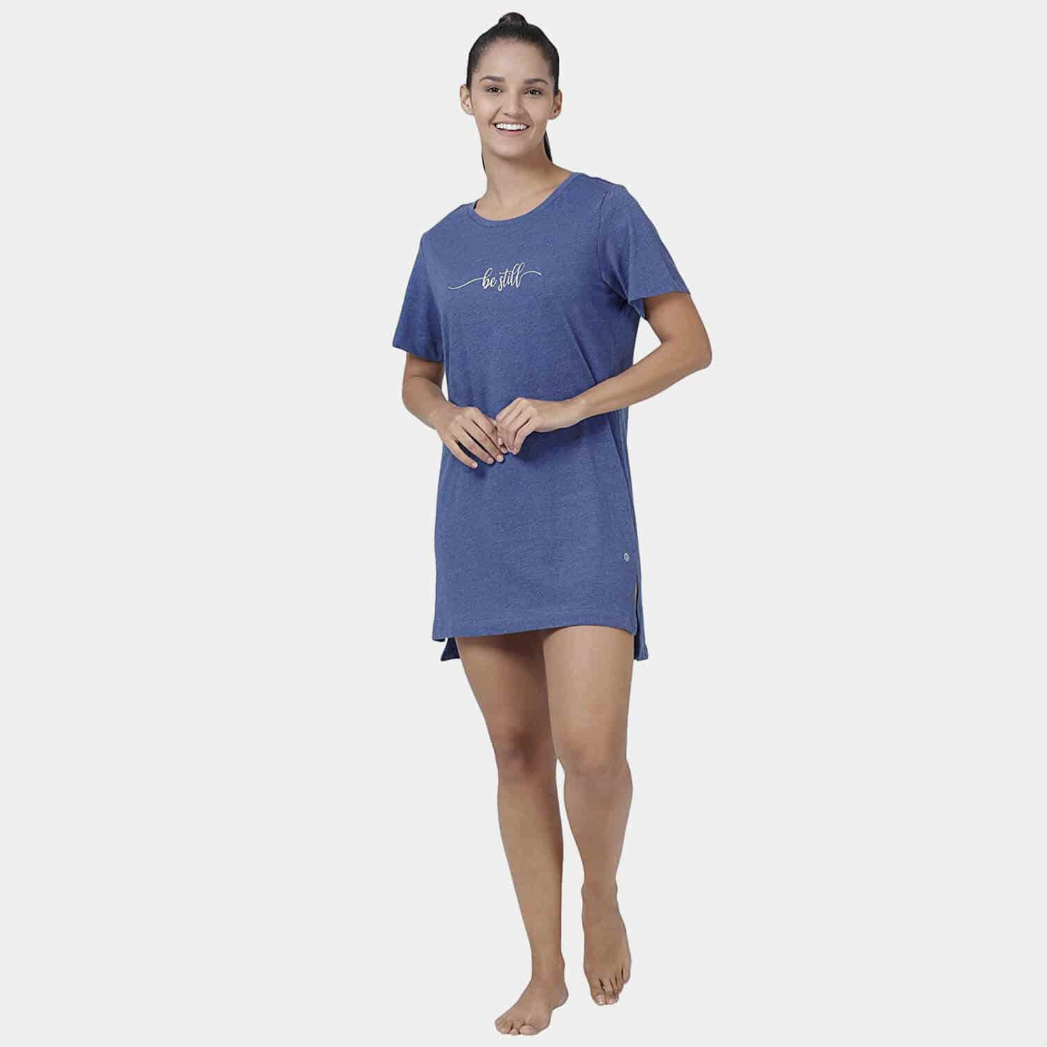 Enamor Tunic Tee E061 Night Dress Cotton Women's