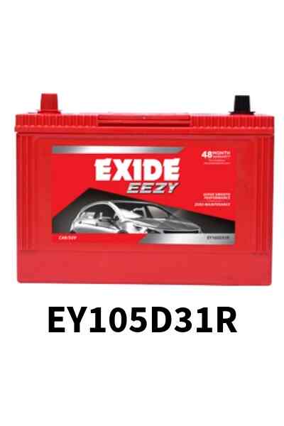 Exide EEZY (EY105D31R) Car Battery, Warranty 48 Months