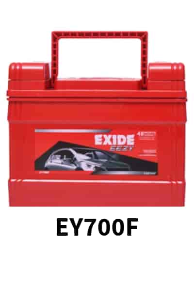 Exide EEZY (EY700F) Car Battery, Warranty 48 Months