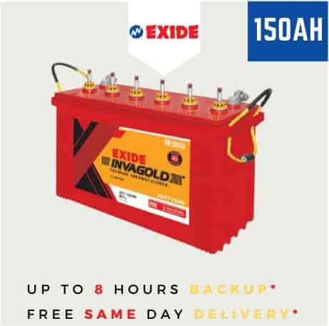 EXIDE INVAGOLD IGST1500 UPS Inverter Batteries
