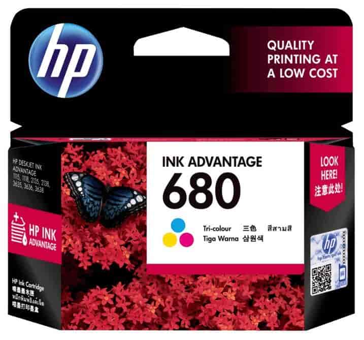 HP 680 Tri-Color Original Ink Advantage Cartridge [F6V26AA]