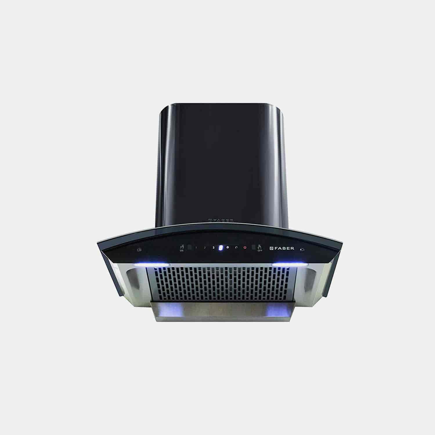 Faber 90 Cm 1100 Mhr Auto Clean Curved Glass Kitchen Chimney Hood Zest Hc Sc Ss 90 Baffle Filter Touch Control Stainless Steel in Ranchi Dealers Manufacturers Suppliers Justdial