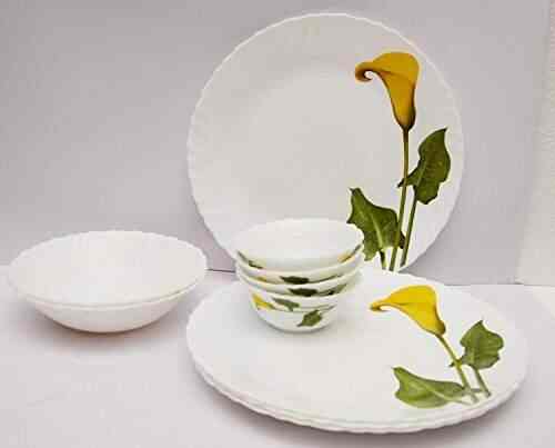 Buy Famacart Amber Lily 35 Pcs Dinner Set Serving Set Plates Bowls