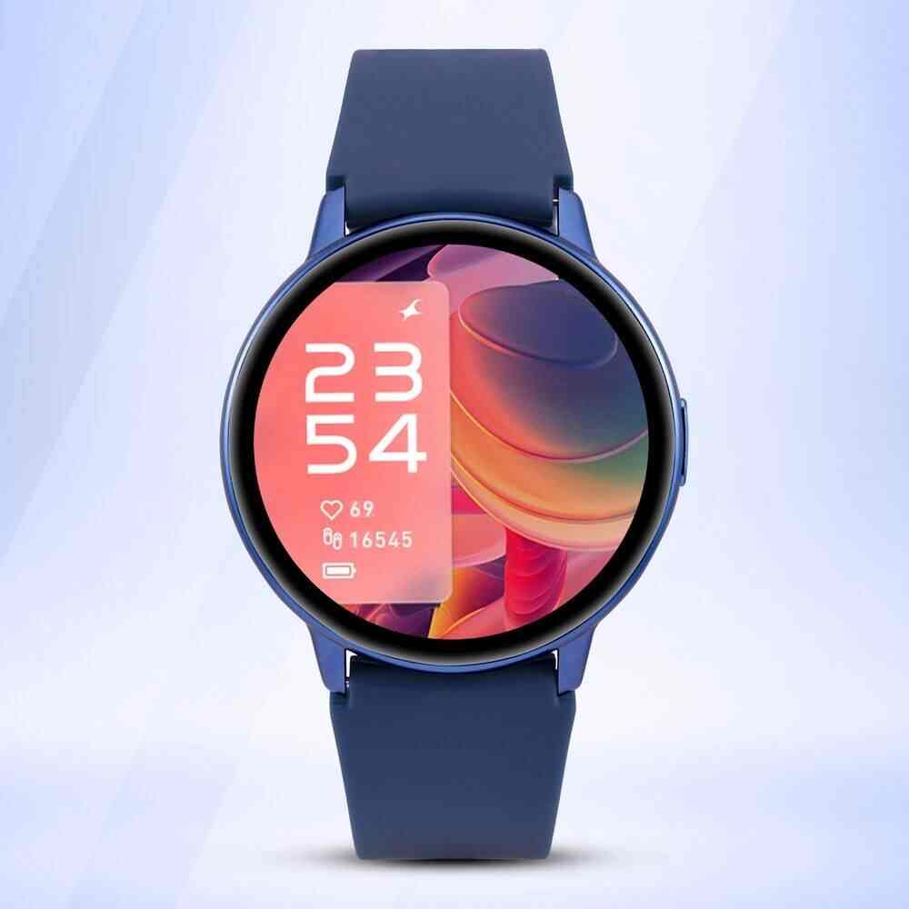 Fastrack Blue Strap Smart Watch Fastrack Blue Strap Esmart Watch Price Starting From Rs 4 507 Find Verified Sellers at Justdial