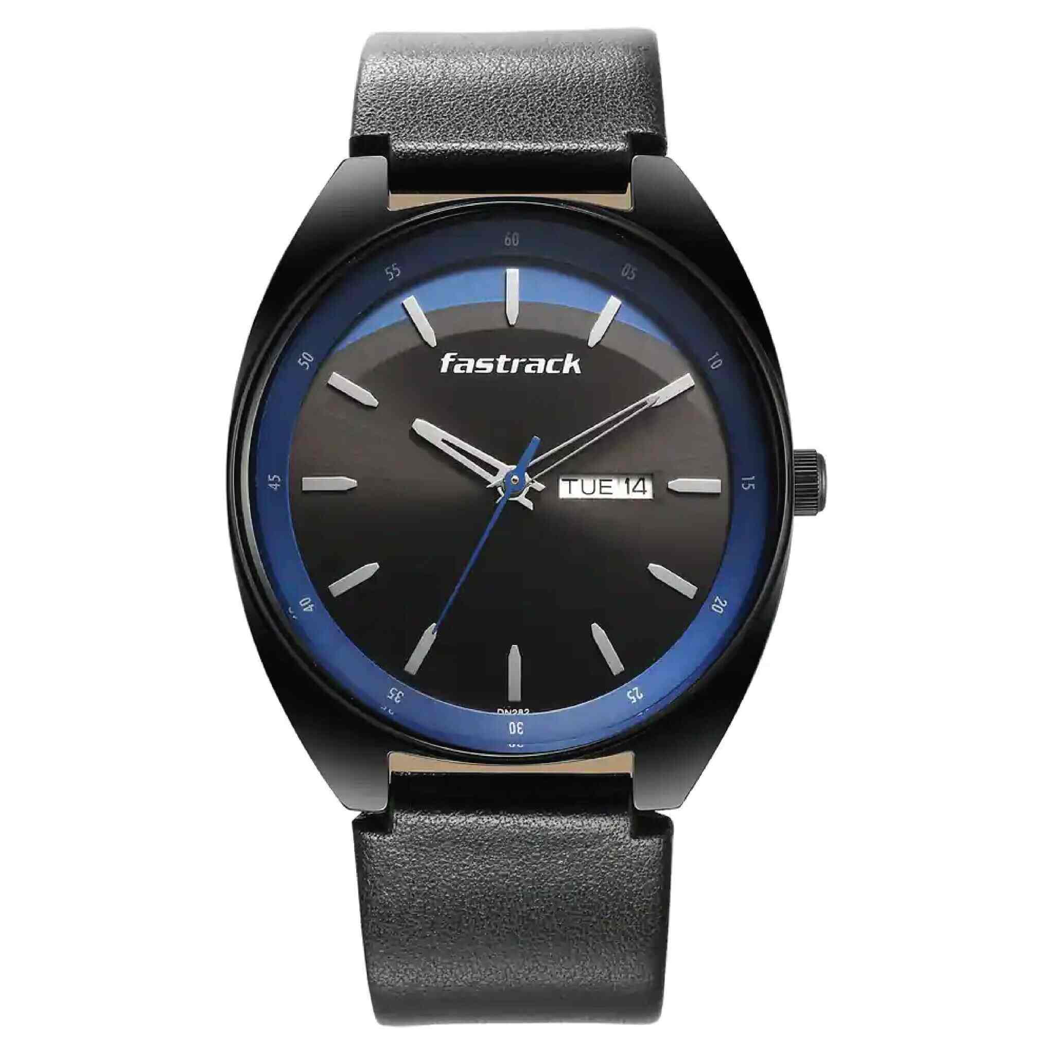 Fastrack Mens 38014pp01j Black Dial Black Silicone Strap Watch in Pondicherry Dealers Manufacturers Suppliers Justdial