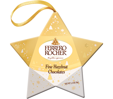 FERRERO ROCHER Chocolates 3 Piece Star Ornament