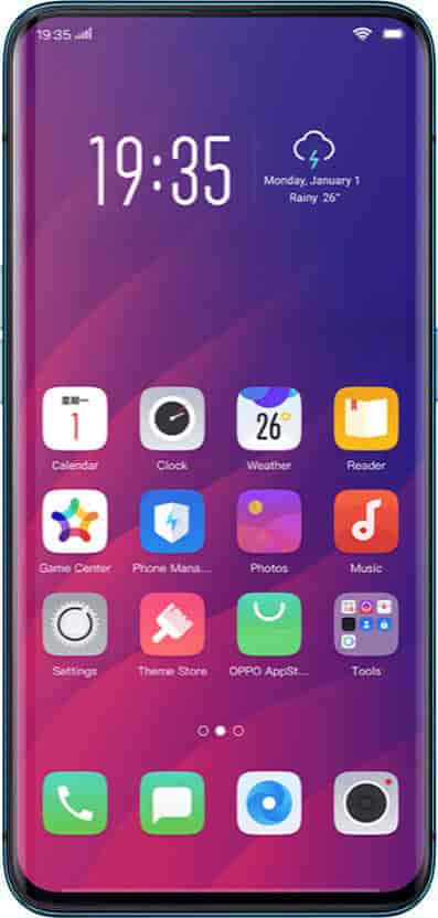 Oppo Find X (RAM 8GB, 256GB, Glacier Blue)