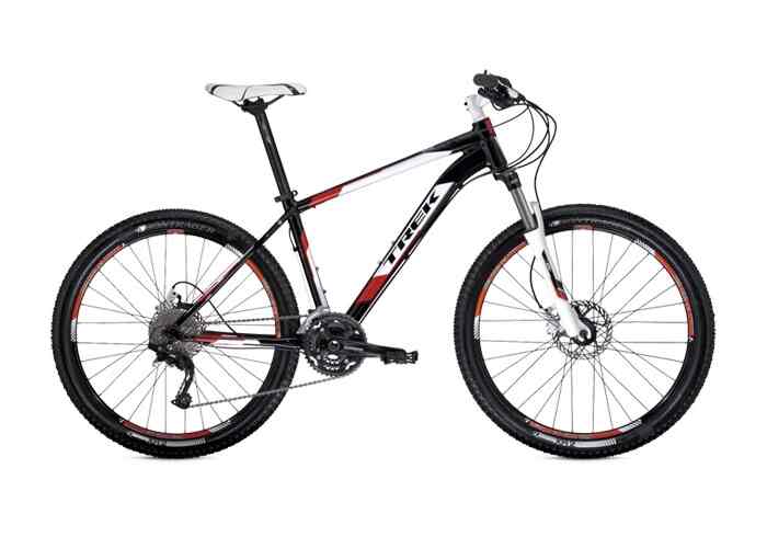 Trek bike black cheap and red